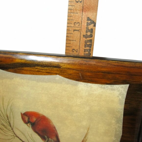 Vintage Harry J. Moeller Wood Bird Print Lacquered Framed Wall Art Mid-Century - Picture 6 of 7